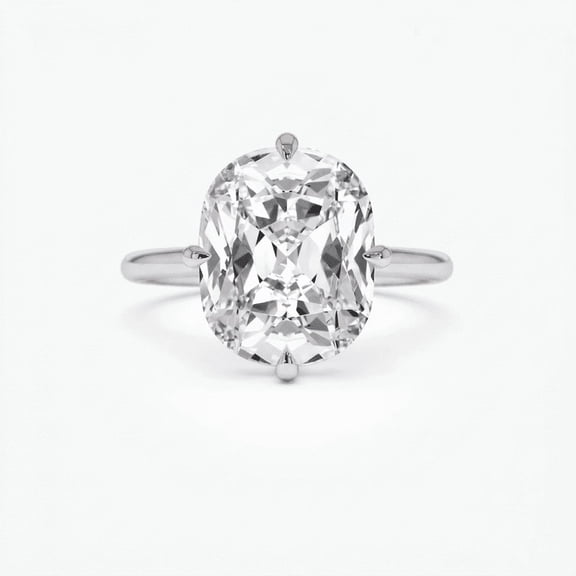 5.00 Ct Cushion Cut Beautiful Solitaire IGI Certified Lab Grown Diamond Engagement Ring for Ladies Solid 950 Platinum Size 7 by Diamond-Capitals