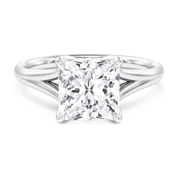 5.00 Ct Princess Cut Beautiful Solitaire IGI Certified Lab Grown Diamond Engagement Ring for Ladies Solid 10k White Gold Size 7 by Diamond-Capitals