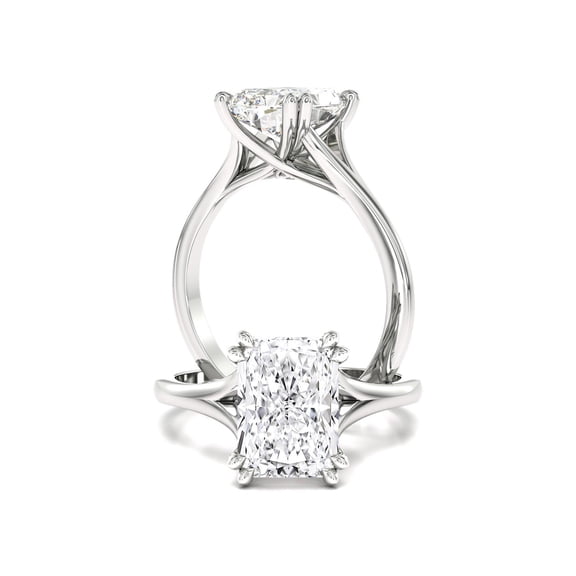 5.00 Ct Radiant Cut Beautiful Solitaire IGI Certified Lab Grown Diamond Engagement Ring for Ladies Solid 10k White Gold Size 7 by Diamond-Capitals