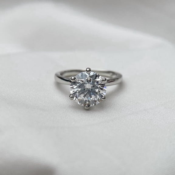 5.00 Ct Round Cut Beautiful Solitaire IGI Certified Lab Grown Diamond Engagement Ring for Ladies Solid 950 Platinum Size 7 by Diamond-Capitals