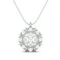 thumbnail image 1 of 5.00 Cts Pearl Filigree Design 925 Sterling Silver Floral Style Women Valentines Day Gifts Necklace, 1 of 3
