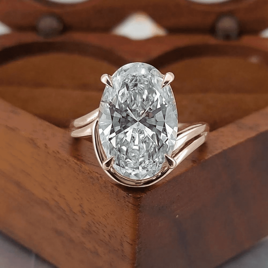 5.00 tcw Oval Cut IGI Certified Lab Grown Diamond Latest Design ...