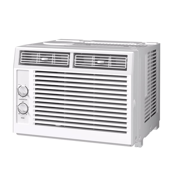 5000 BTU Small Window Air Conditioner Unit Cool Up to 150 Sq.ftWindow AC Unit with Cool and Fan ModeQuiet OperationAdjustable Window FitWhite