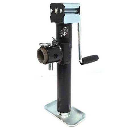 Side Wind Tubular Swivel Jack with Weld-on Pipe Mount 5,000 lb. 10 Inch Travel