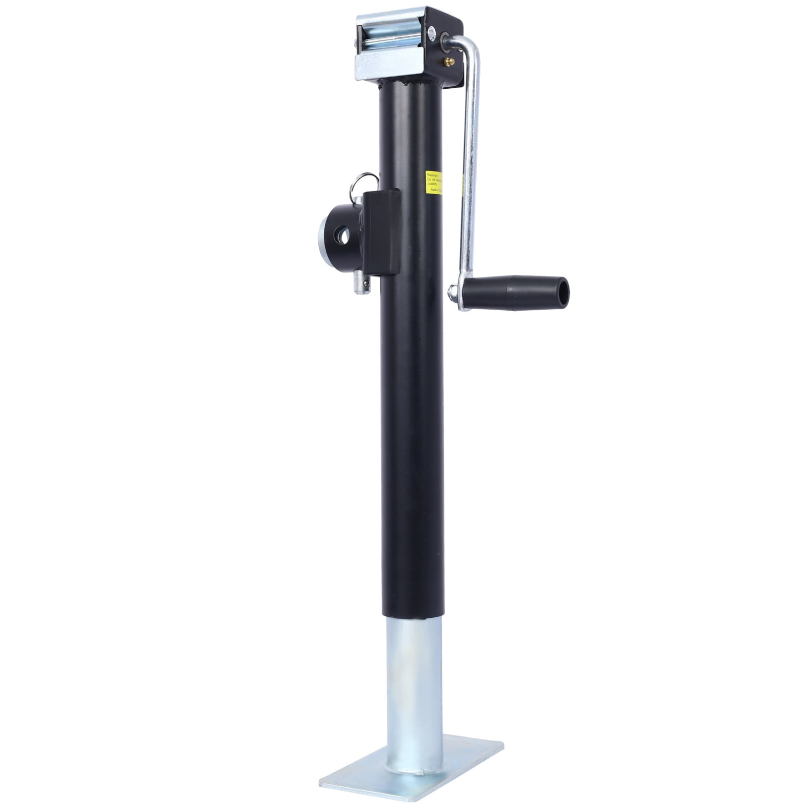 5,000LB Weld-On Swivel Trailer Jack, Heavy Duty Side-Wind Jack with 15.5" Travel & Pipe Mount