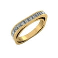 thumbnail image 1 of 5.00Ct Princess Cut Natural Diamond Euro Style Square Anniversary Wedding Eternity Band 14k Gold FG VS1, 1 of 3
