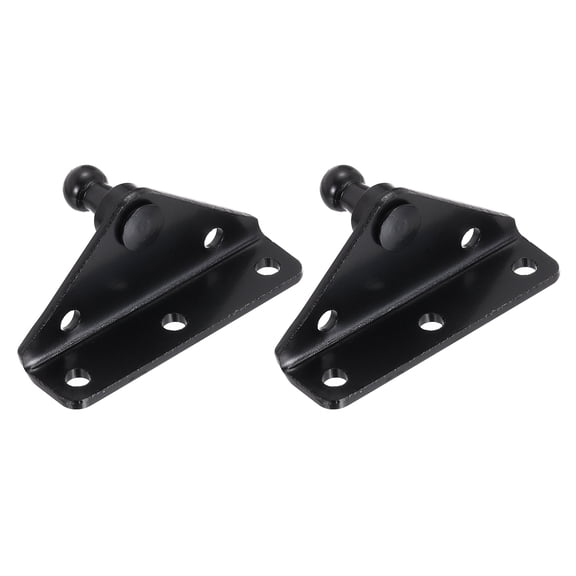 5.08mm Ball Stud Mounting Bracket,Steel Gas Strut Mount,2Pcs Black