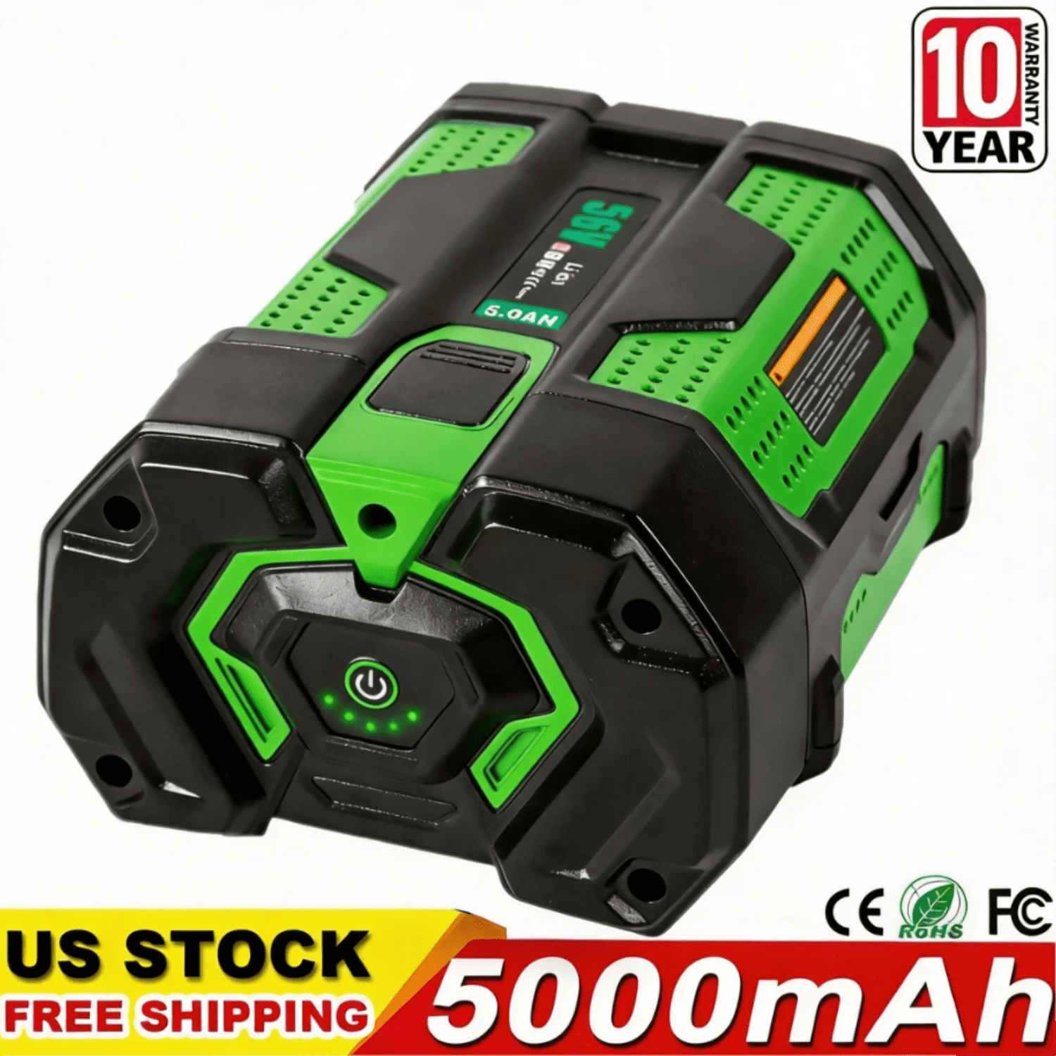5.0Ah Replacement for EGO BA5600T 56V Battery Compatible with EGO 56 Volt Lithium-Ion Battery Power Tools