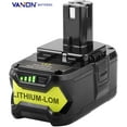 thumbnail image 1 of 5.0Ah for Ryobi 18V Lithium-ion Battery P108 P103 P104 P105 P107 P102 P109 P122 Cordless Power Tools 1 Pack, 1 of 5