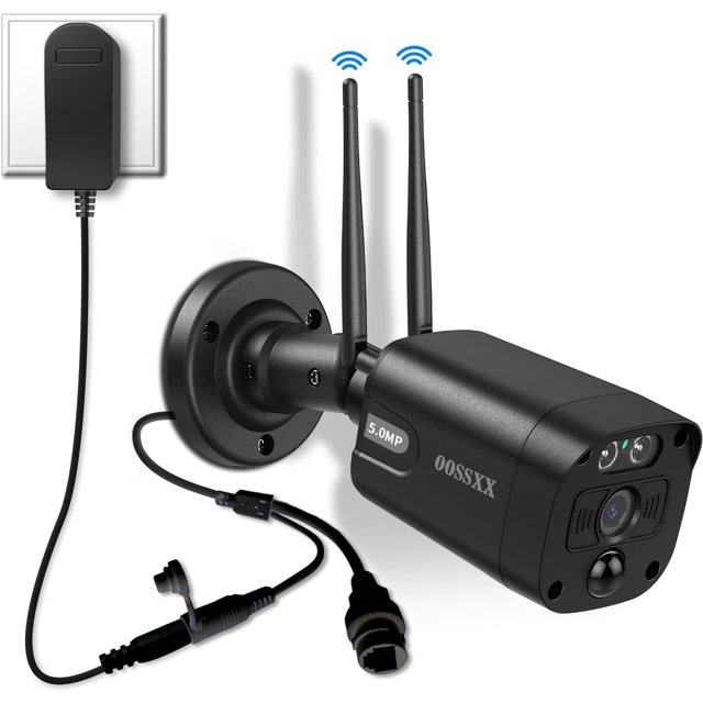 (5.0MP & 130° Ultra WideAngle) PIR Detection 2Way Audio Dual Antennas