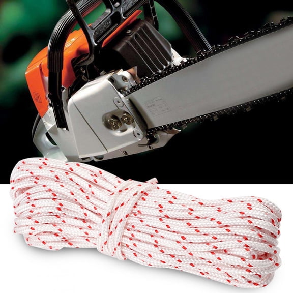 5.0mm Heavy Duty 10m Starter Rope Pull Cord Replacement for Outdoor String Trimmer Lawn Mower Chainsaw 32.8ft Premium Nylon Recoil Engine Start Line Accessories Pack