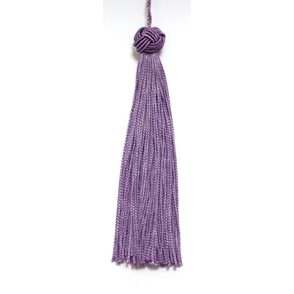5 1/2" (14cm) Turkish Head Chainette Tassel | Craft Tassel # BH055,, Lilac Purple #D7 (Light Lavender Violet Purple) Set of 10