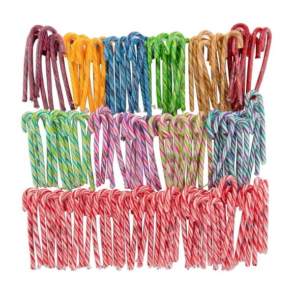 5 1/2" - 5 3/4" Bulk 240 Pc. Fruit & Peppermint Candy Cane Assortment