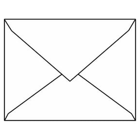 #5-1/2 Baronial Envelopes, 4-3/8" x 5-3/4", 24#, Bright White (96% Brightness), Pointed Flaps (Box of 500)