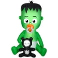 thumbnail image 1 of 5 1/2' Gemmy Airblown Inflatable ANIMATED Baby Frankenstein Monster w/ Pacifier, 1 of 2