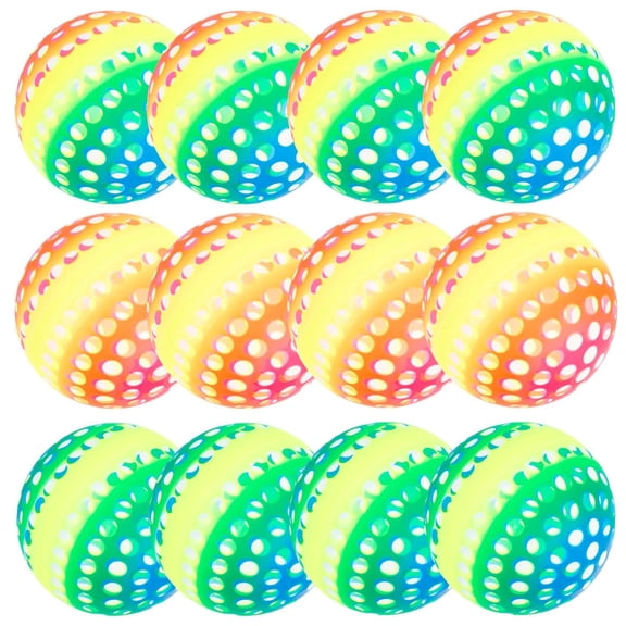 5 1/2" Mini Inflatable Neon Spotted Vinyl Beach Balls - 12 Pc.