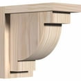 thumbnail image 1 of 5 1/2"W x 10"D x 10"H Alpine Smooth Corbel w/Backplate, Douglas Fir, 1 of 9