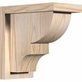 thumbnail image 1 of 5 1/2"W x 10"D x 10"H Ridgewood Smooth Corbel w/Backplate, Douglas Fir, 1 of 9