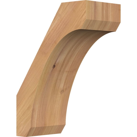 5 1/2"W x 10"D x 14"H Legacy Smooth Knee Brace, Western Red Cedar