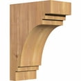 thumbnail image 1 of 5 1/2"W x 10"D x 14"H Pescadero Smooth Corbel, Western Red Cedar, 1 of 9