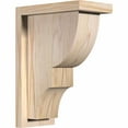 thumbnail image 1 of 5 1/2"W x 10"D x 14"H Ridgewood Smooth Corbel w/Backplate, Douglas Fir, 1 of 9