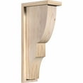 thumbnail image 1 of 5 1/2"W x 10"D x 22"H Ridgewood Smooth Corbel w/Backplate, Douglas Fir, 1 of 9