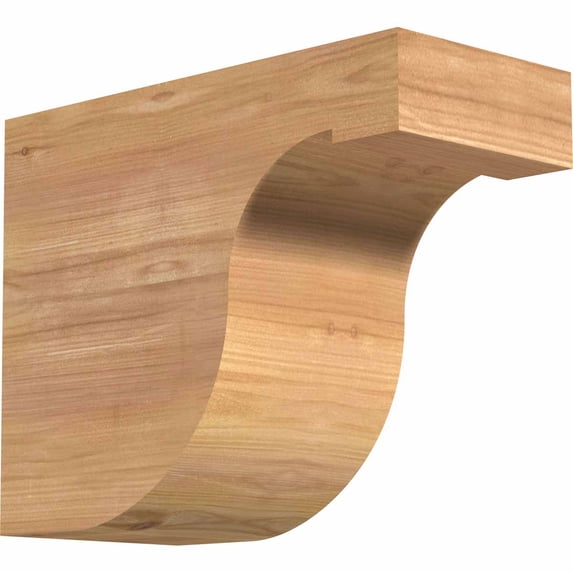 5 1/2"W x 10"H x 12"L Del Monte Smooth Rafter Tail, Western Red Cedar
