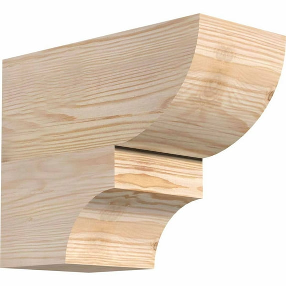 5 1/2"W x 10"H x 12"L Ridgewood Smooth Rafter Tail, Douglas Fir