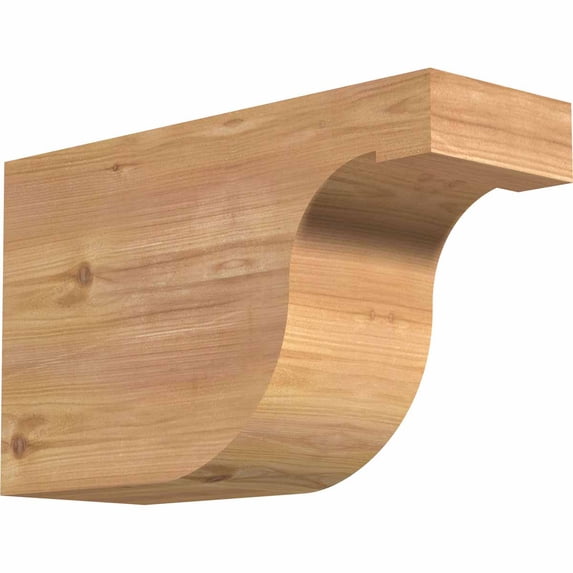 5 1/2"W x 10"H x 16"L Del Monte Smooth Rafter Tail, Western Red Cedar