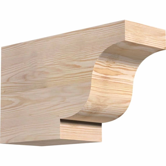 5 1/2"W x 10"H x 16"L Newport Smooth Rafter Tail, Douglas Fir