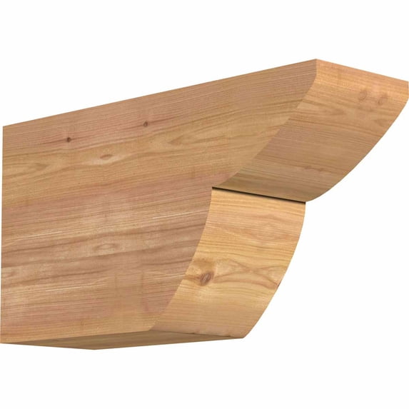 5 1/2"W x 10"H x 18"L Crestline Smooth Rafter Tail, Western Red Cedar