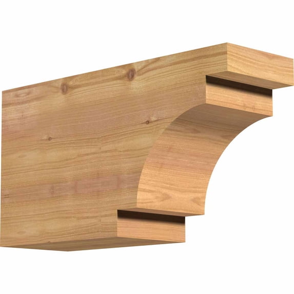 5 1/2"W x 10"H x 18"L Mediterranean Smooth Rafter Tail, Western Red Cedar