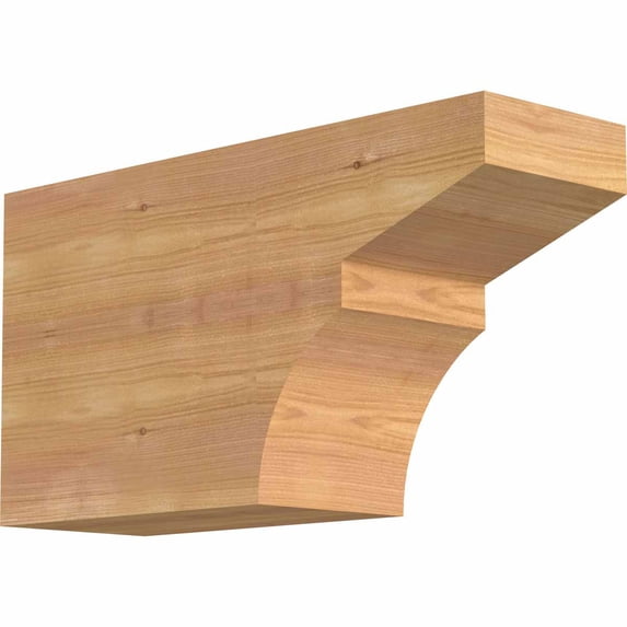 5 1/2"W x 10"H x 18"L Monterey Smooth Rafter Tail, Western Red Cedar