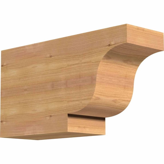 5 1/2"W x 10"H x 18"L Newport Smooth Rafter Tail, Western Red Cedar
