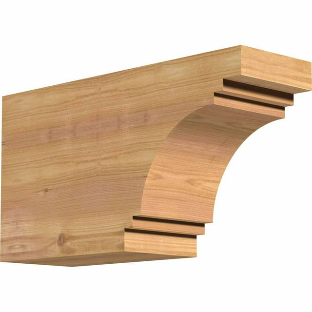 5 1/2"W x 10"H x 18"L Pescadero Smooth Rafter Tail, Western Red Cedar