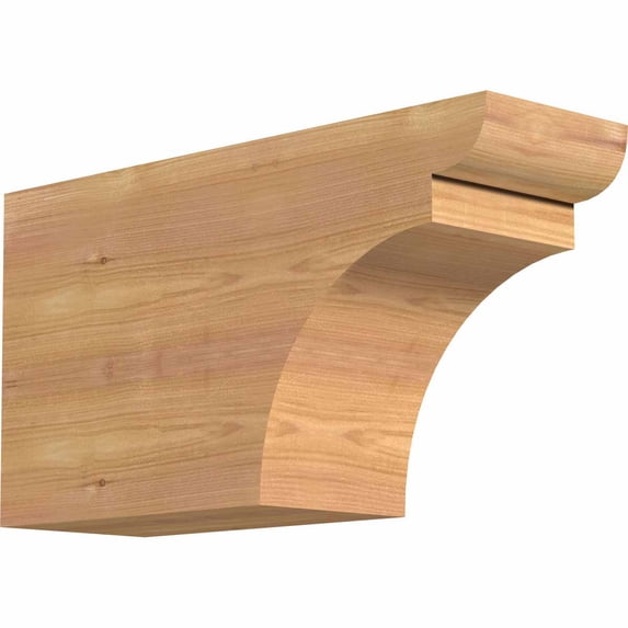 5 1/2"W x 10"H x 18"L Yorktown Smooth Rafter Tail, Western Red Cedar