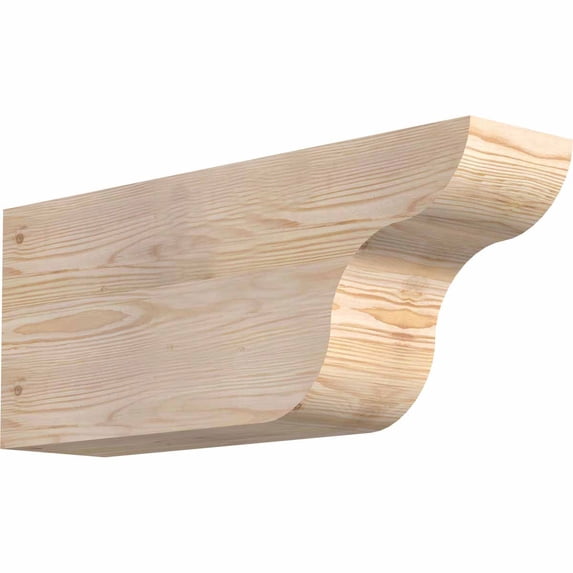 5 1/2"W x 10"H x 24"L Carmel Smooth Rafter Tail, Douglas Fir