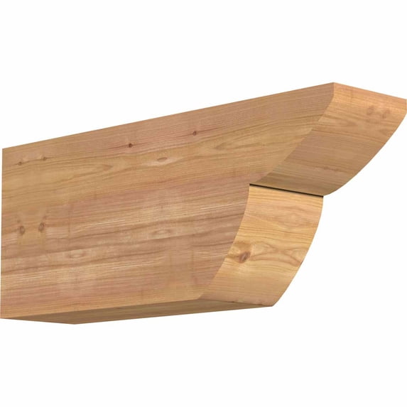 5 1/2"W x 10"H x 24"L Crestline Smooth Rafter Tail, Western Red Cedar