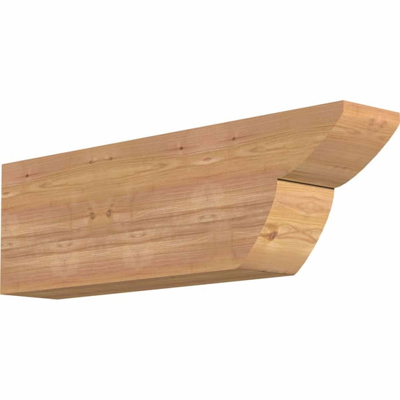 5 1/2"W x 10"H x 32"L Crestline Smooth Rafter Tail, Western Red Cedar