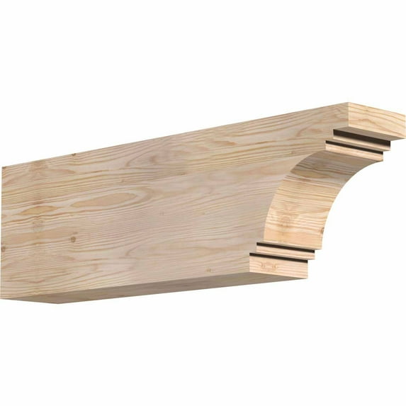 5 1/2"W x 10"H x 32"L Pescadero Smooth Rafter Tail, Douglas Fir