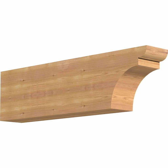 5 1/2"W x 10"H x 36"L Yorktown Smooth Rafter Tail, Western Red Cedar