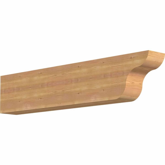 5 1/2"W x 10"H x 48"L Carmel Smooth Rafter Tail, Western Red Cedar
