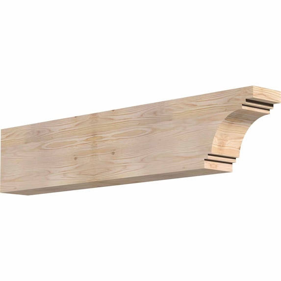 5 1/2"W x 10"H x 48"L Pescadero Smooth Rafter Tail, Douglas Fir