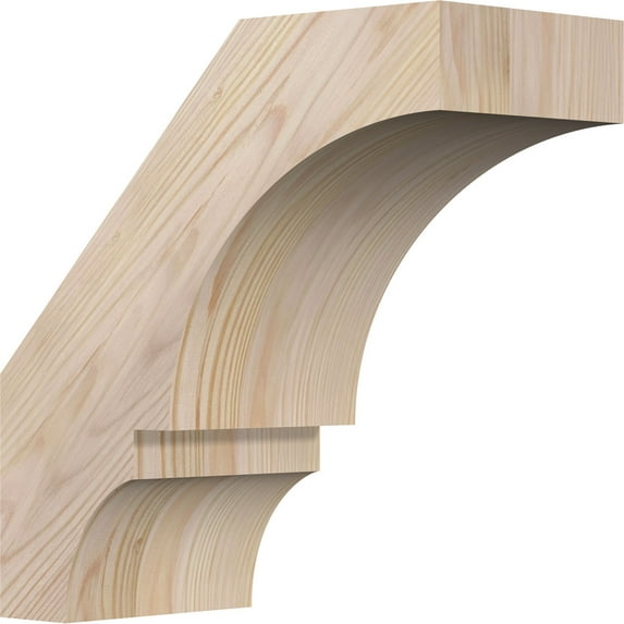 5 1/2"W x 12"D x 12"H Balboa Smooth Brace, Douglas Fir