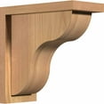 thumbnail image 1 of 5 1/2"W x 12"D x 12"H Carmel Smooth Corbel w/Backplate, Western Red Cedar, 1 of 9
