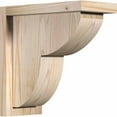 thumbnail image 1 of 5 1/2"W x 12"D x 12"H Crestline Smooth Corbel w/Backplate, Douglas Fir, 1 of 9