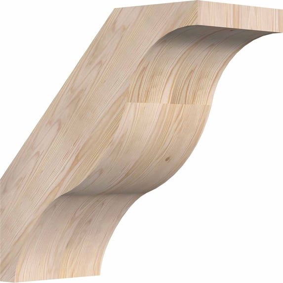 5 1/2"W x 12"D x 12"H Funston Smooth Brace, Douglas Fir