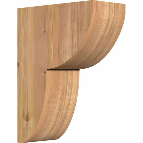 5 1/2"W x 12"D x 16"H Crestline Smooth Corbel, Western Red Cedar