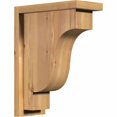 thumbnail image 1 of 5 1/2"W x 12"D x 16"H Newport Smooth Corbel w/Backplate, Western Red Cedar, 1 of 9