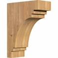 thumbnail image 1 of 5 1/2"W x 12"D x 16"H Pescadero Smooth Corbel, Western Red Cedar, 1 of 9